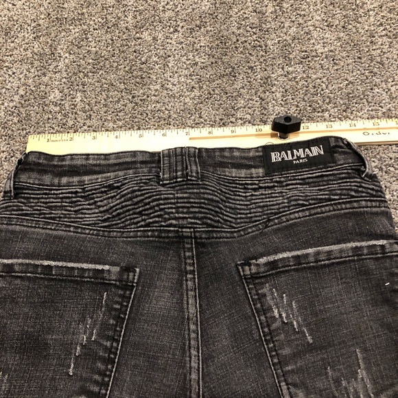 Mens Size 29 Jeans Gray Motorcycle Rock And Roll Fashion Streetwear 29x29 - Picture 8 of 10